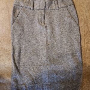 LOFT Classic Gray Pencil Skirt